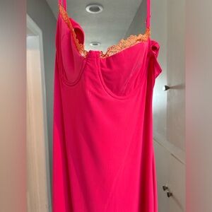 Sushi’s pink long dress